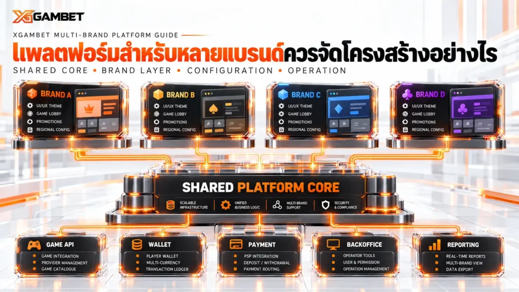 แพลตฟอร์มสำหรับหลายแบรนด์ควรจัดโครงสร้างอย่างไร