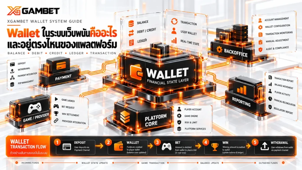 Wallet ในระบบเว็บพนันคืออะไรและอยู่ตรงไหนของแพลตฟอร์ม