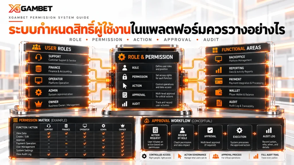 ระบบกำหนดสิทธิ์ผู้ใช้งานในแพลตฟอร์มควรวางอย่างไร