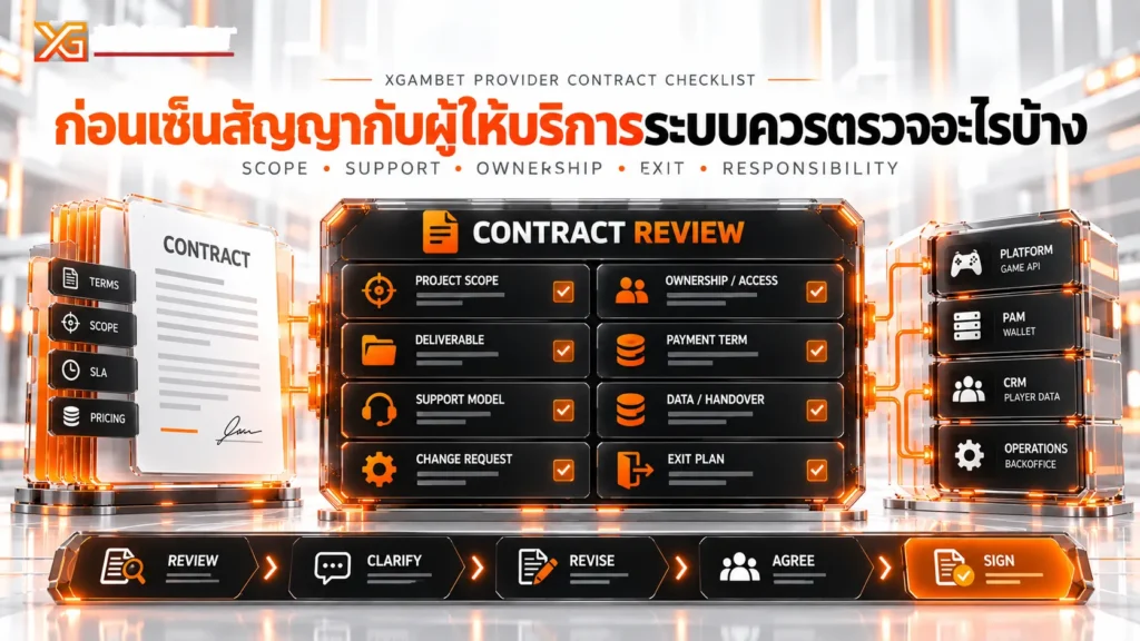 ก่อนเซ็นสัญญากับผู้ให้บริการระบบควรตรวจอะไรบ้าง